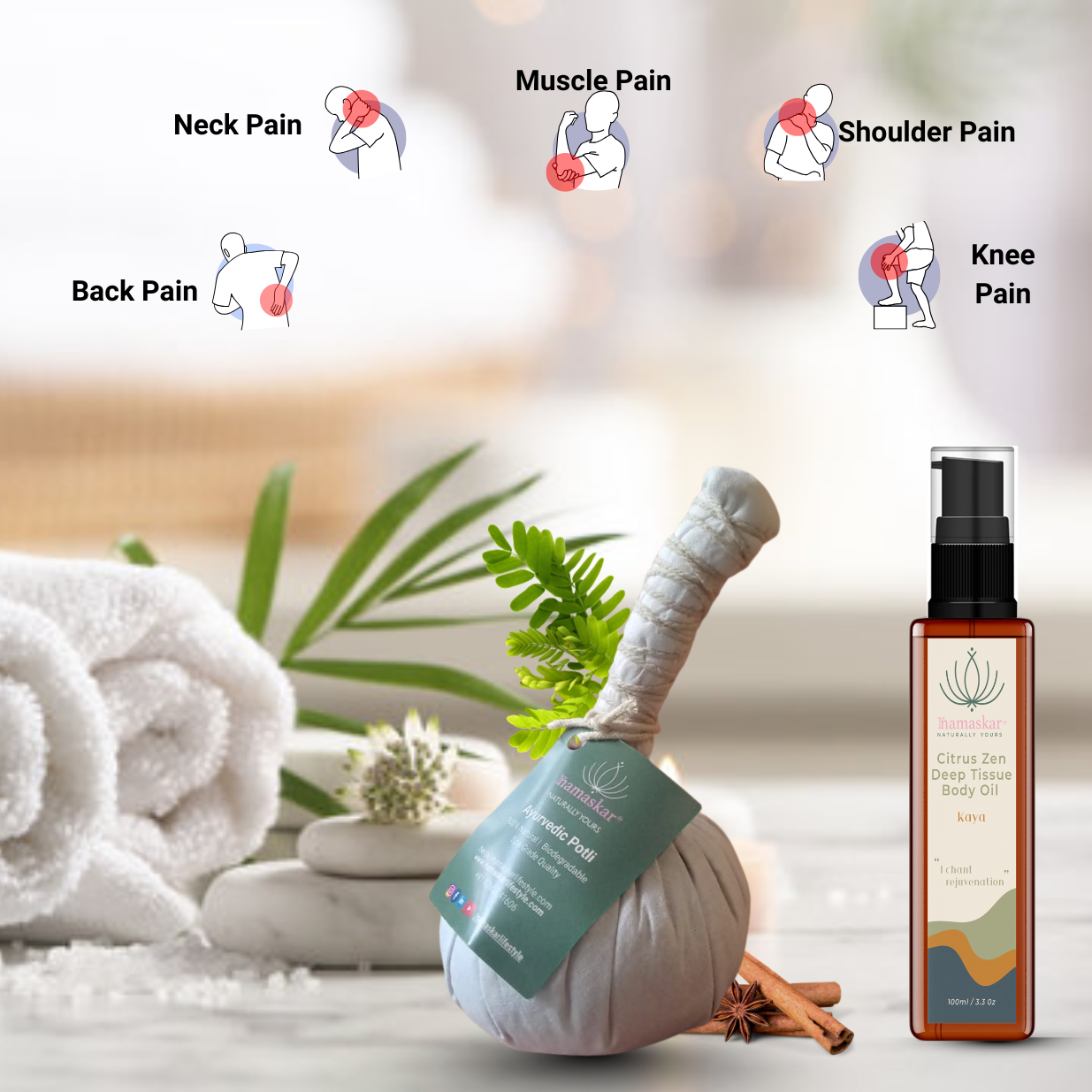 Ayurvedic Potli and Kaya | Citrus Zen Deep Tissue Body Oil
