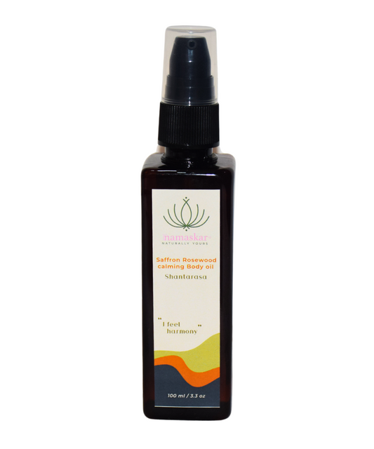 Saffron Rosewood Calming Body Oil | Shantarasa