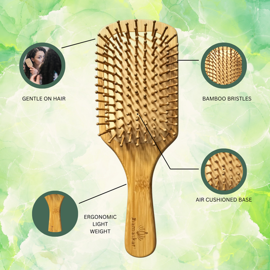 Bamboo Paddle Hair Brush