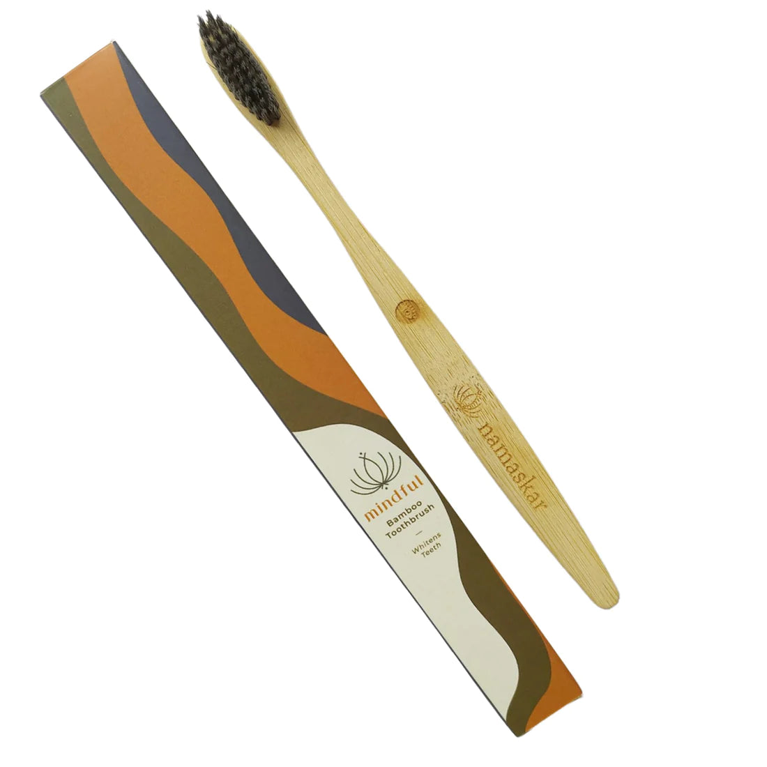 Bamboo Toothbrush and Neem Wood Tongue Cleaner Combo