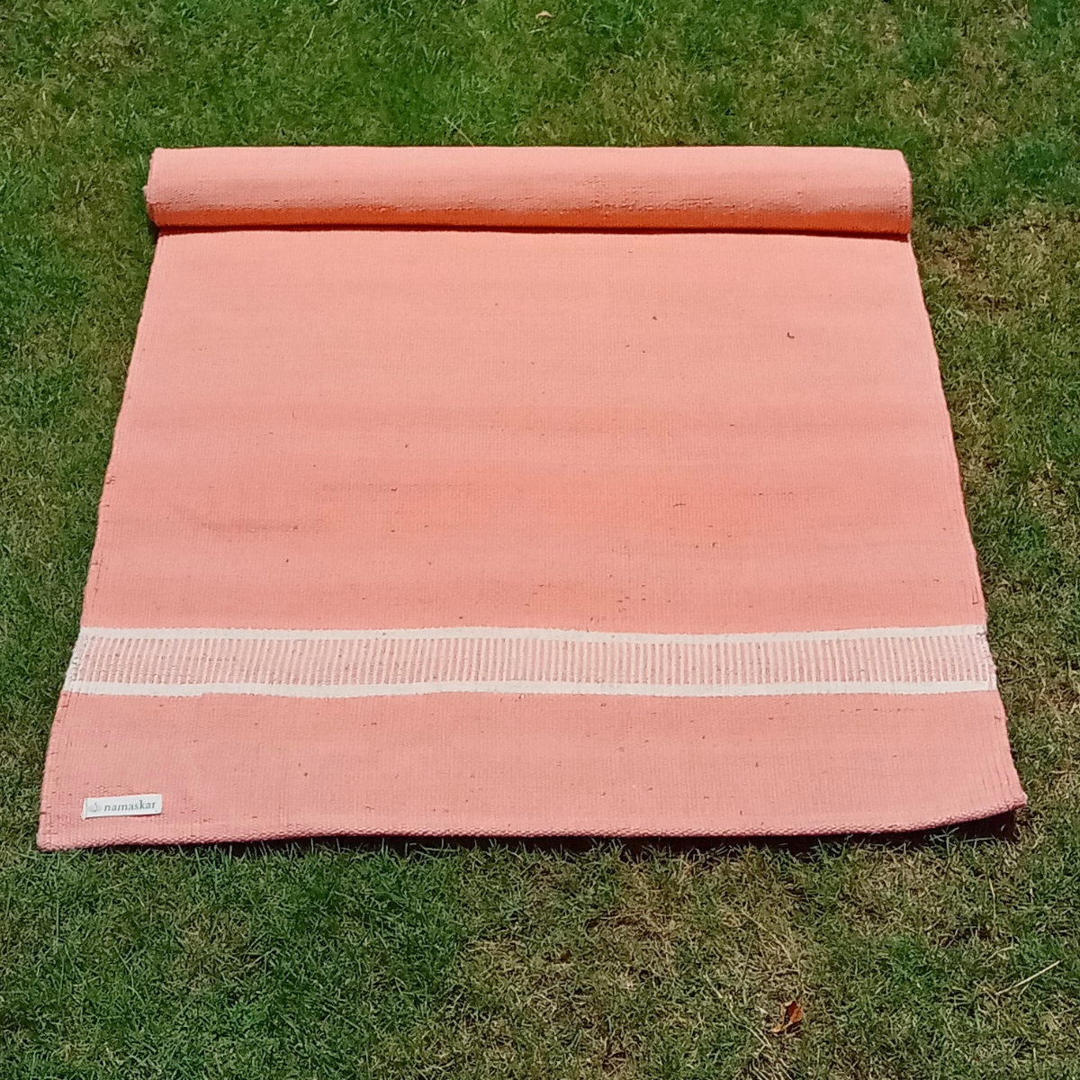 OM | Herbal Cotton dyed Yoga Mat | Rug