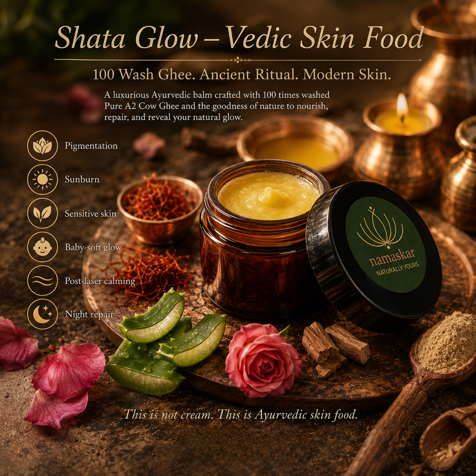 Shata Glow | Vedic Skin Food | 100 Times washed Ghee cream