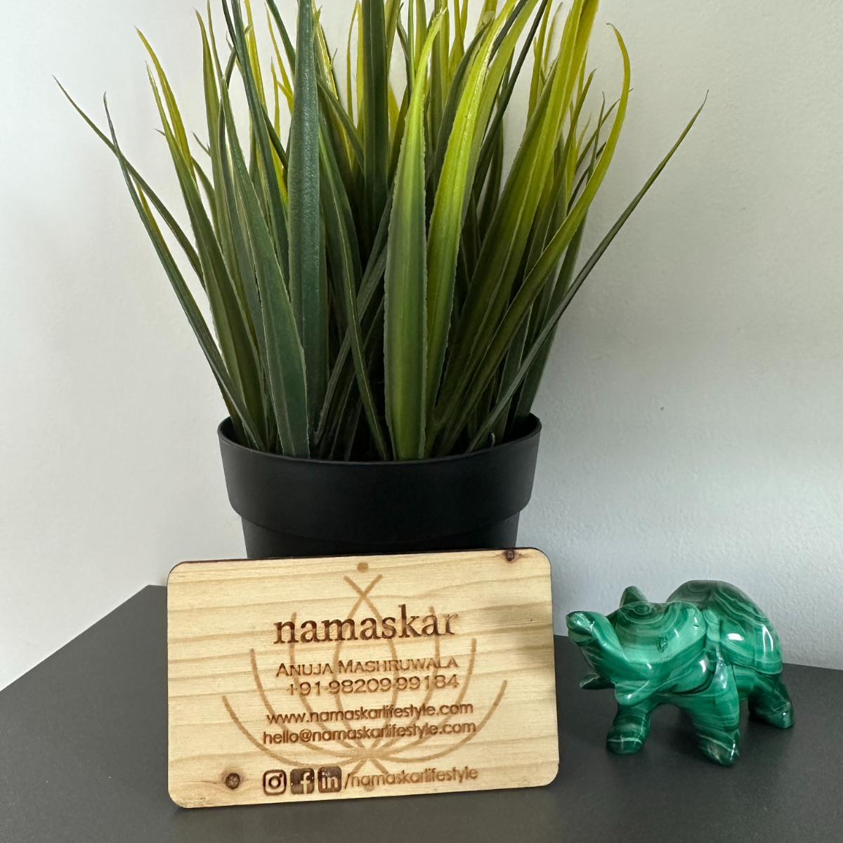 Wooden Personalized Visiting Cards | Upcycled pinewood & Biodegradable