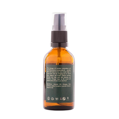 Nourishing Raw Turmeric Orange Massage Oil | 40 ml